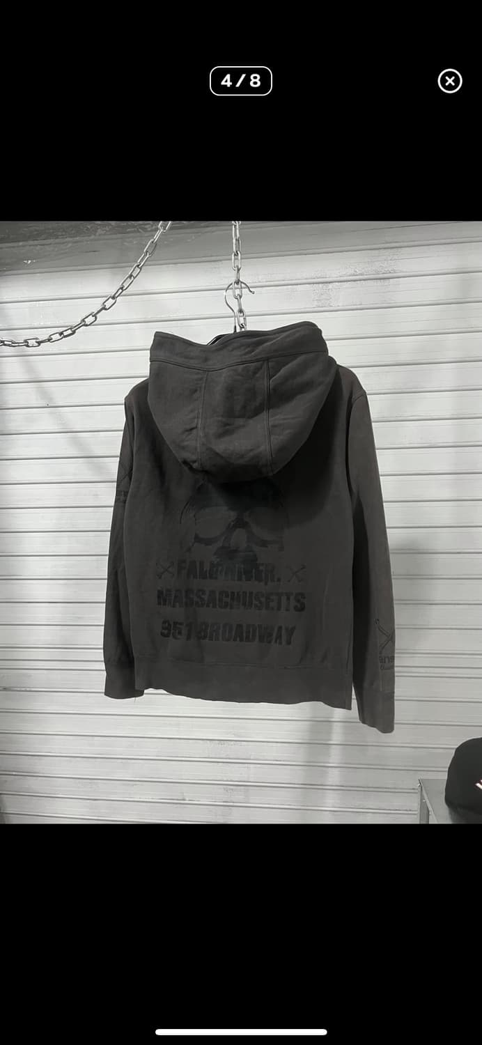 Vanson Leathers skull bone hood jacket 상품이미지1