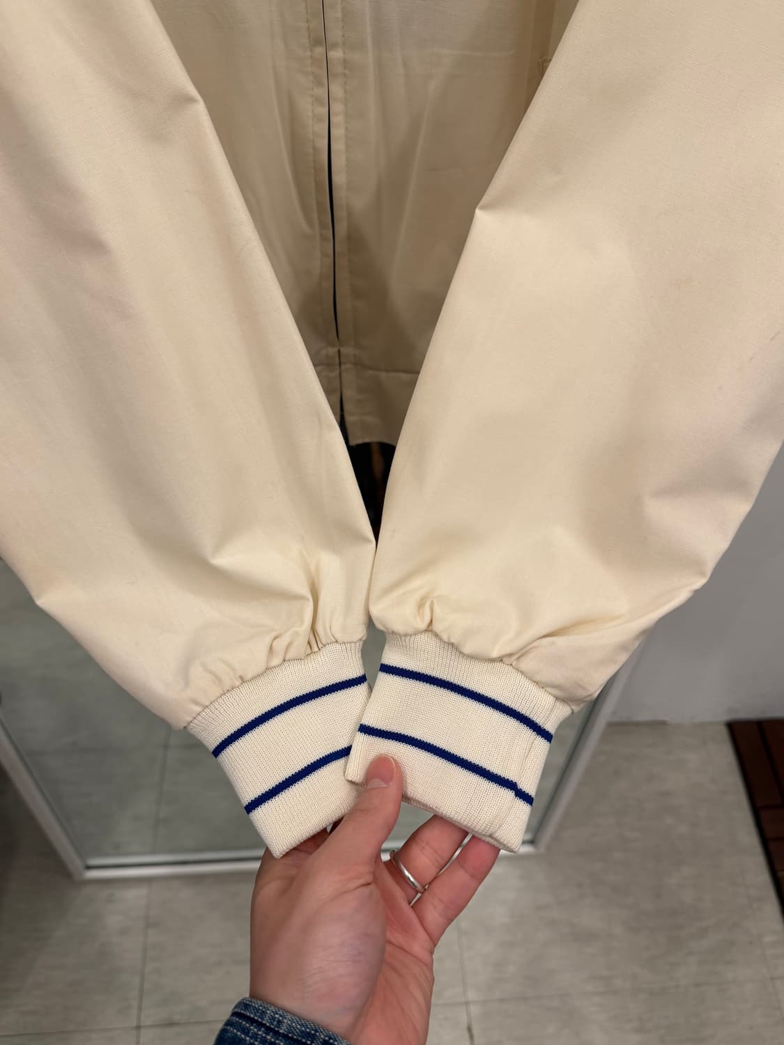 90s Velva Sheen 빈티지 봄버 스포츠 자켓 (made USA) 상품이미지3