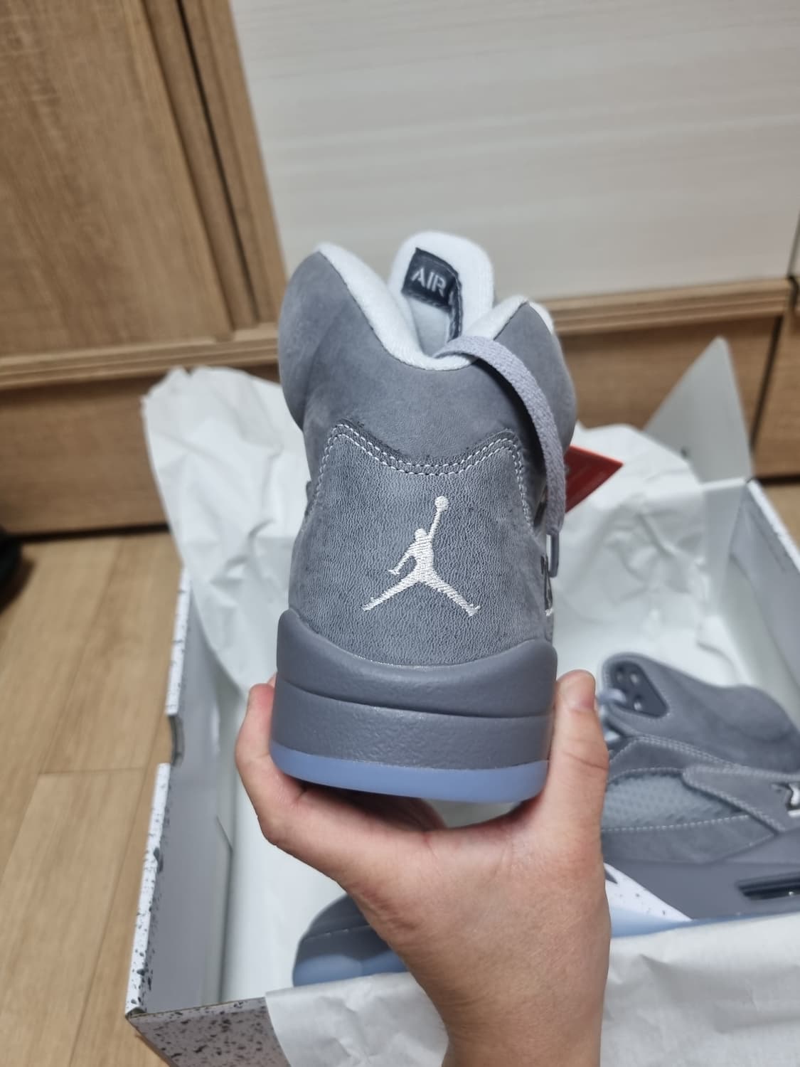 나이키 조던 5 레트로 라이트 그래파이트 앤 울프 그레이 280 상품이미지4