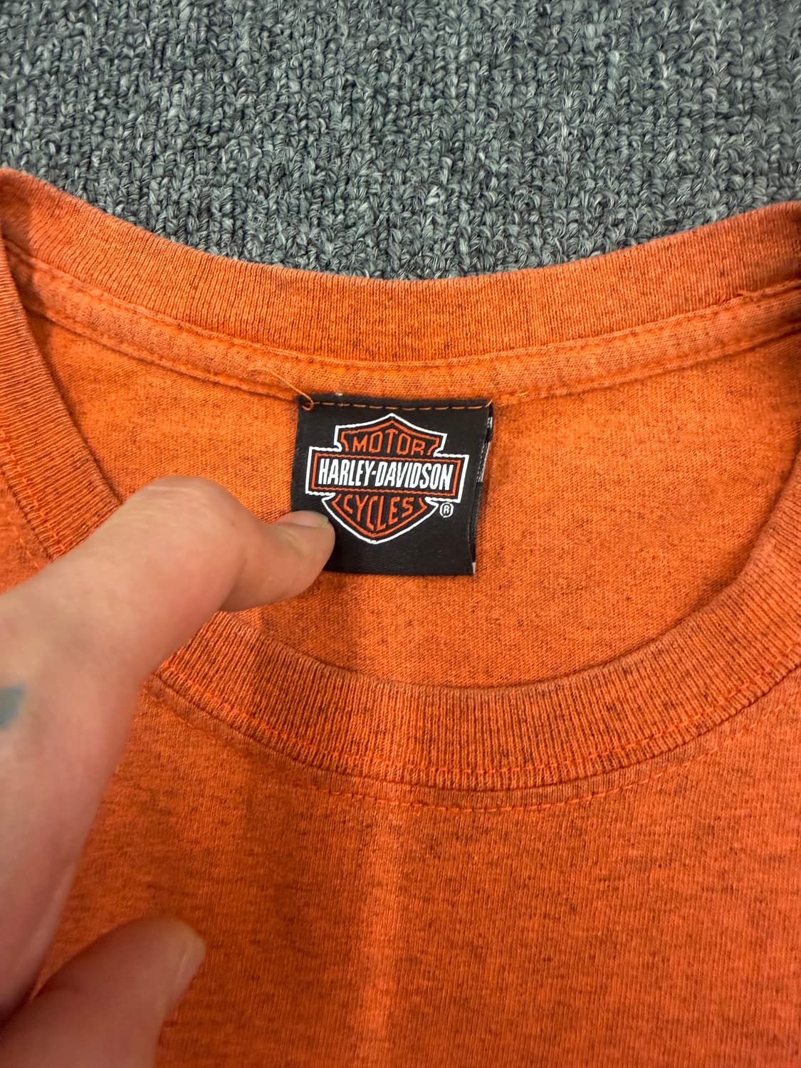 XL) 할리데이비슨 빈티지 이글 프린팅 반팔 티셔츠 상품이미지2