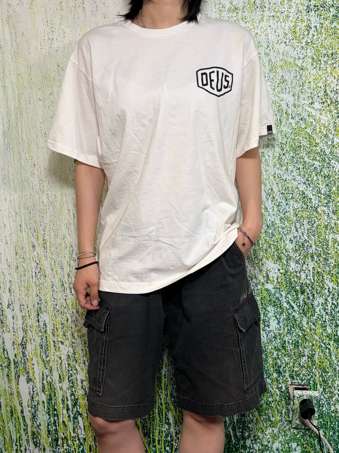 데우스 마키나 서울 화이트 반팔 티셔츠 M 상품이미지3