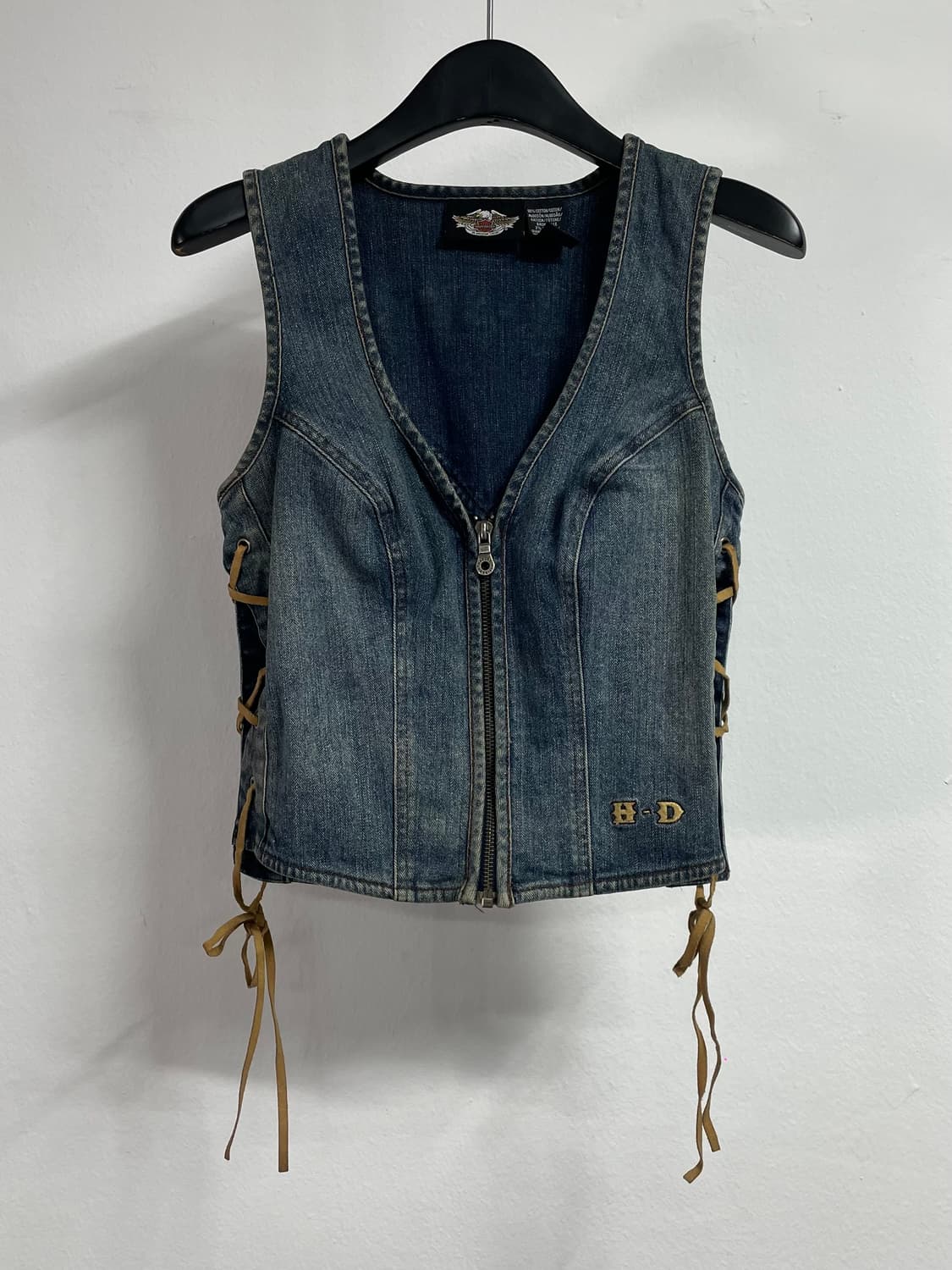 할리데이비슨 우먼 데님 집업 베스트 (on.303)   상품이미지2