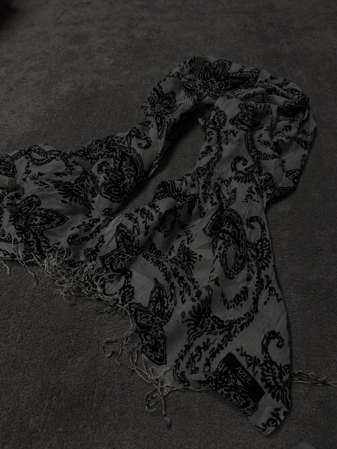 Vintage vkei punk mood paisley scarf 상품이미지2