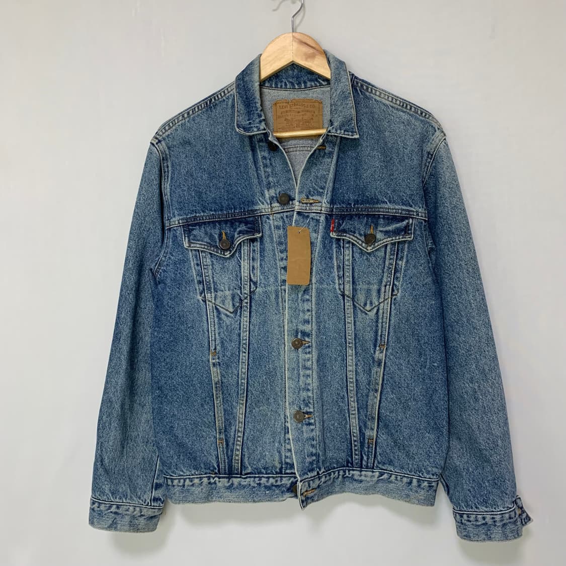 90s 리바이스 빈티지 워싱 데님 중청 자켓 남성 M 남녀공용 상품이미지2