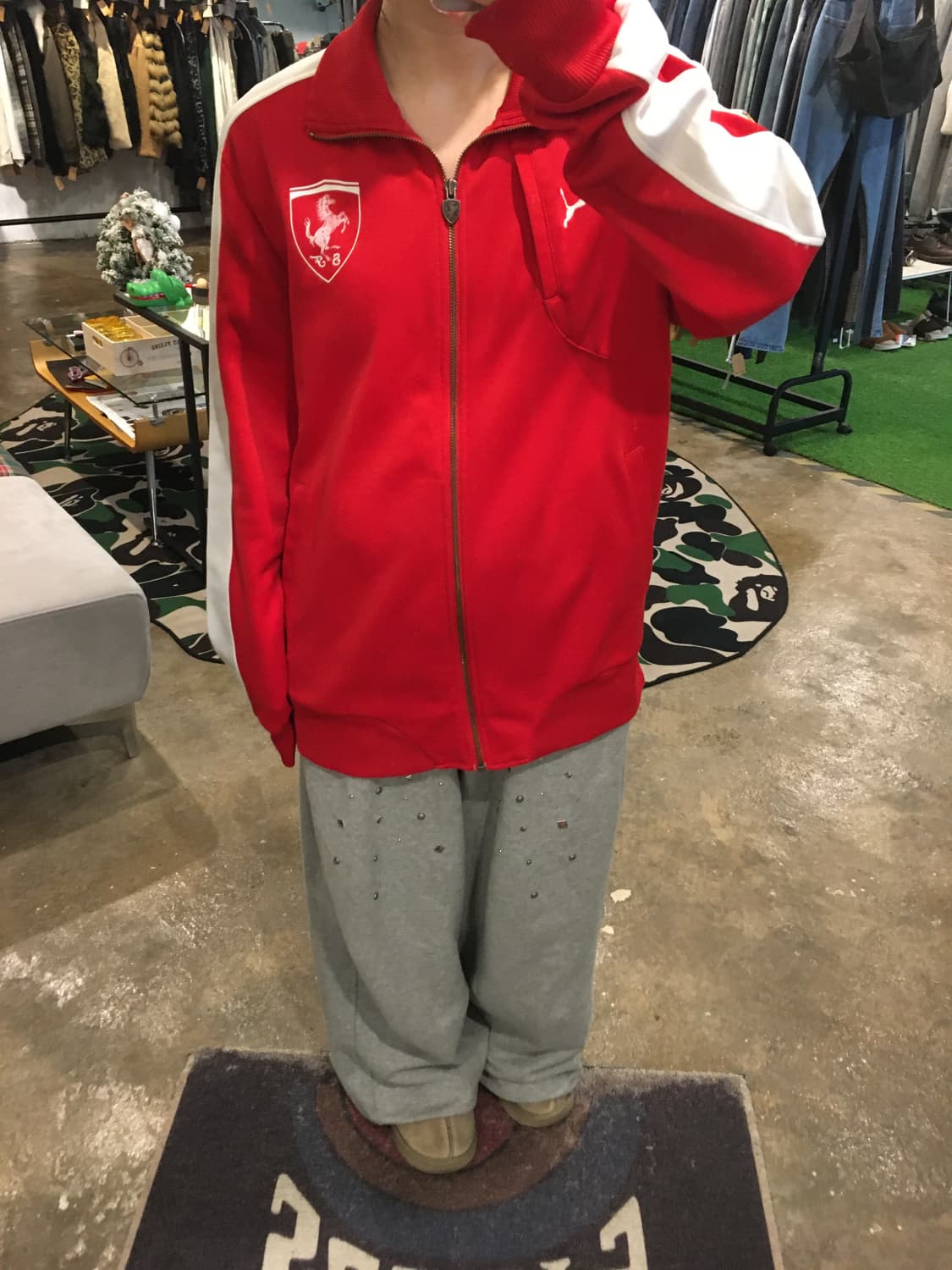 푸마 페라리 올드스쿨 져지 레드 XL 상품이미지4