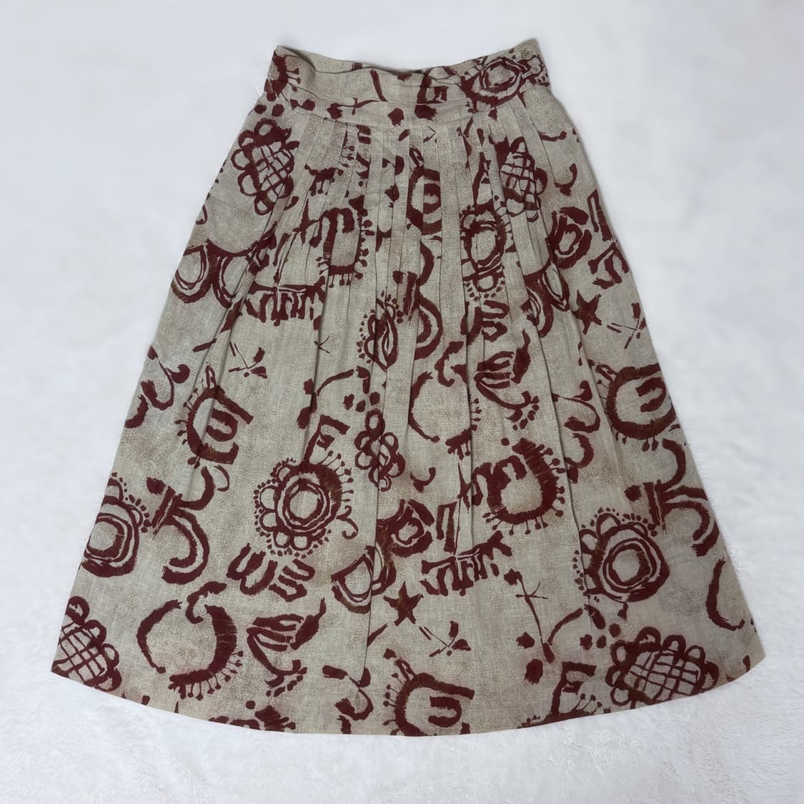 Tachibana 오리엔탈 빈티지 개더 스커트 상품이미지3