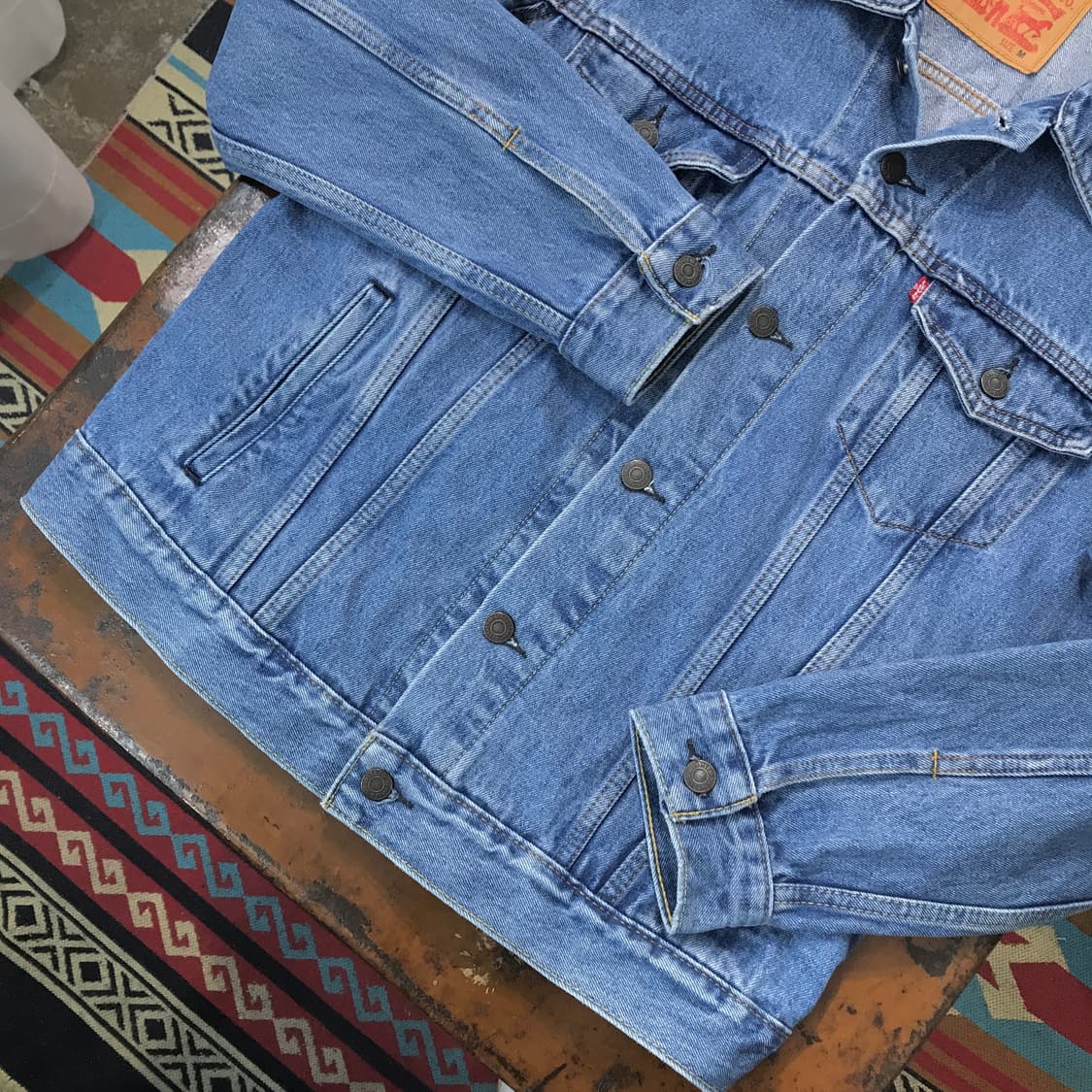 리바이스 중청 데님 트러커자켓 남성 105 사이즈  상품이미지3