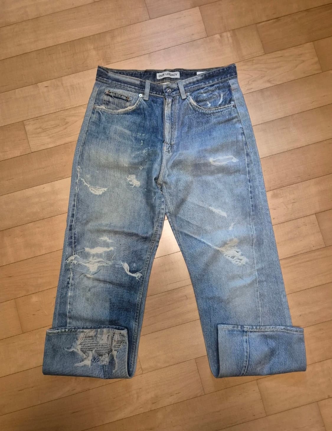 아워레가시 써드컷 프린트데님 30사이즈 상품이미지1