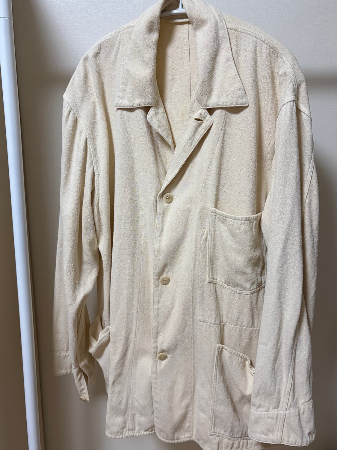 [3] 코모리 24ss 실크냅 1938 자켓 에크루 상품이미지2