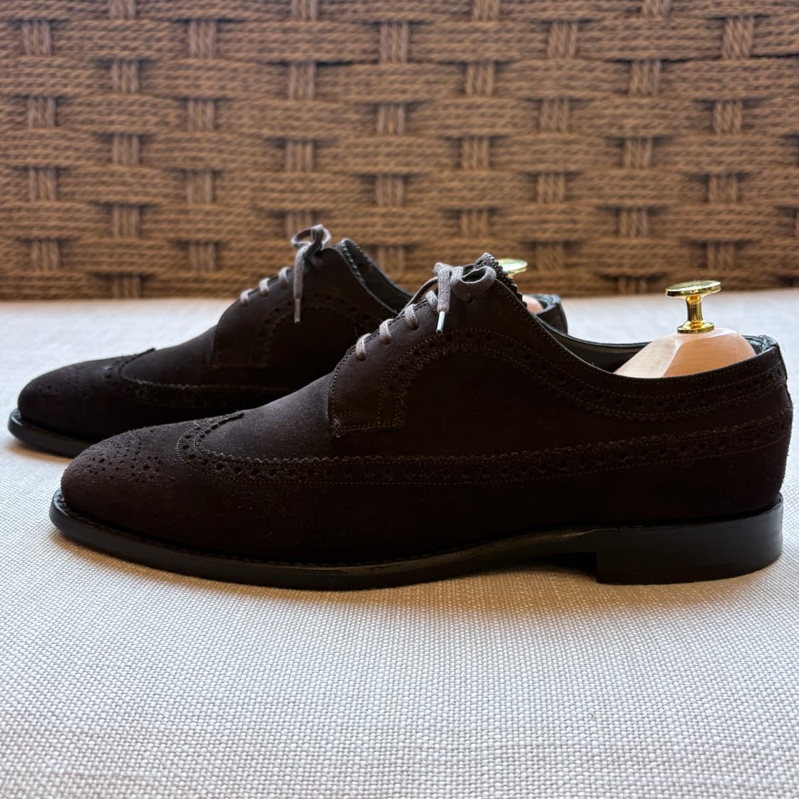 영국 Churchs PORTMORE 브라운 스웨이드 브로그 윙팁 상품이미지3