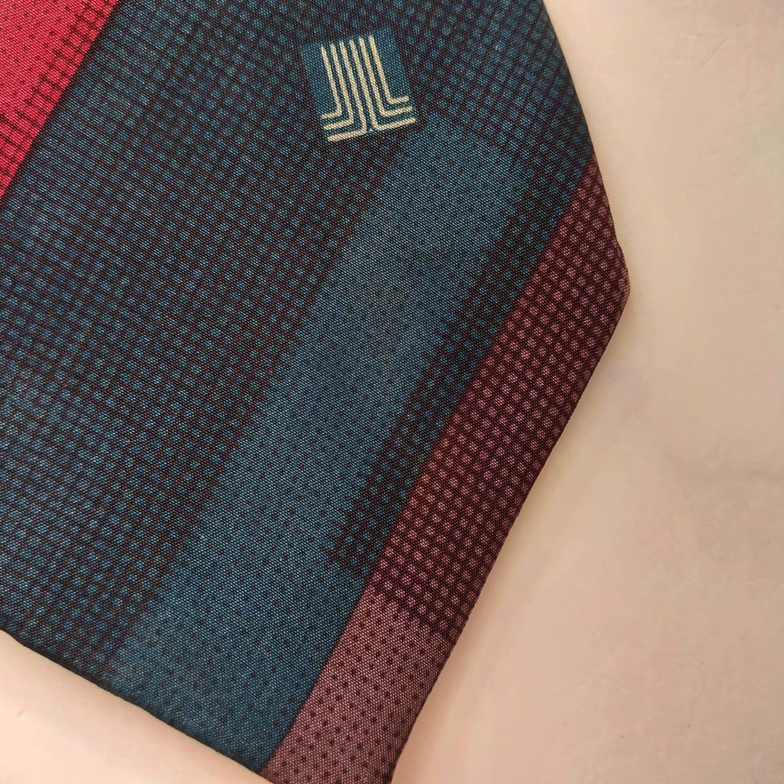 랑방 실크 그린 체크 패턴 넥타이 약 9cm B등급 K1898
 상품이미지8