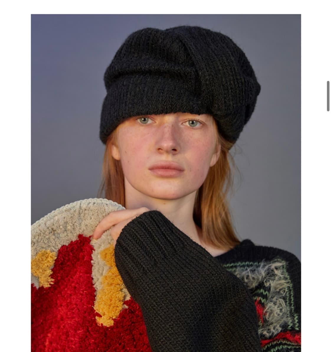 [모델 서지수 착용] TURBAN HAT 리본 블랙 상품이미지4