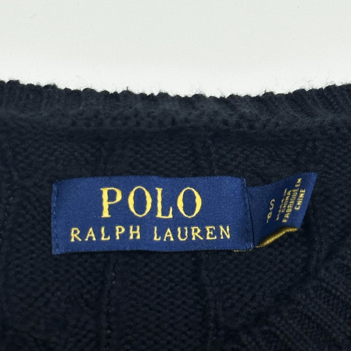 폴로 랄프로렌 꽈배기니트 블랙 S 상품이미지4