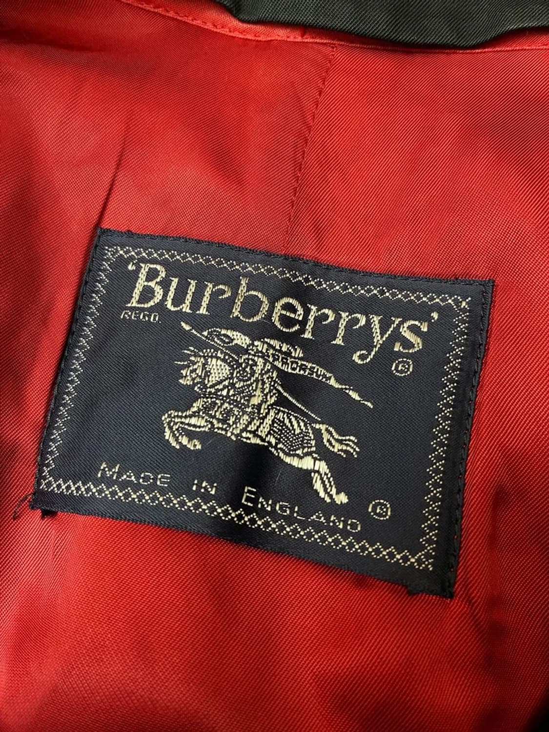 버버리 90's 레드 울 안감 싱글 코트 PN5717 상품이미지8