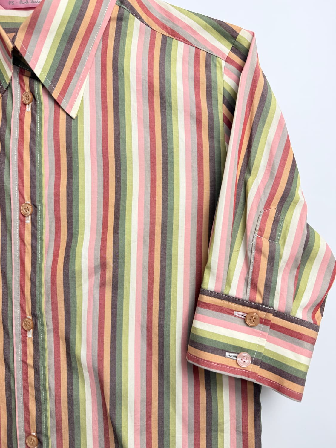 빈티지 Paul Smith 스트라이프 반팔 셔츠 상품이미지5