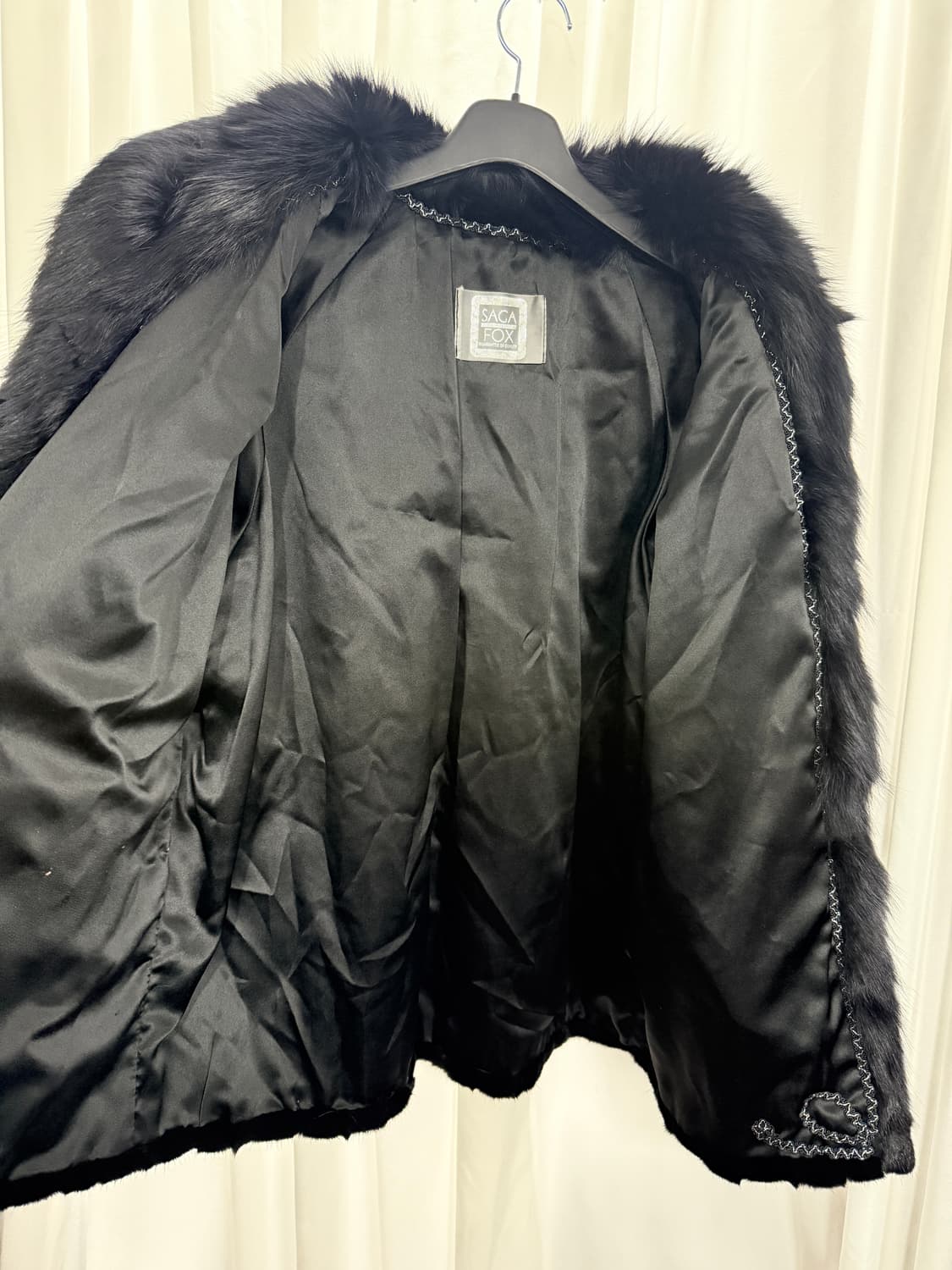 SAGA Fox fur jacket (navy) 상품이미지6