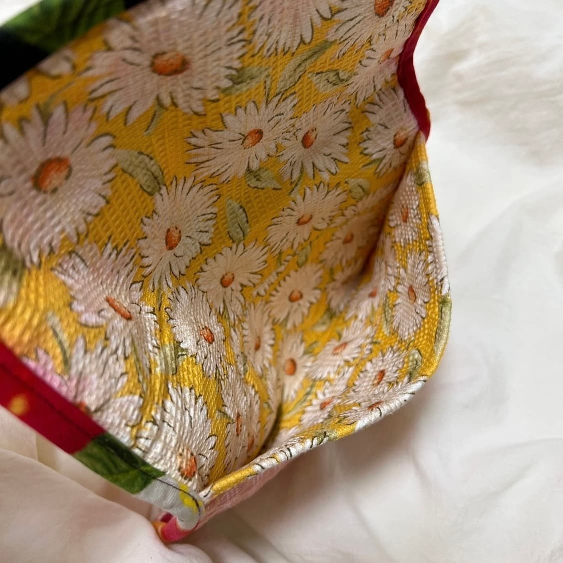 Vintage Cherry patch-work Pouch 상품이미지4