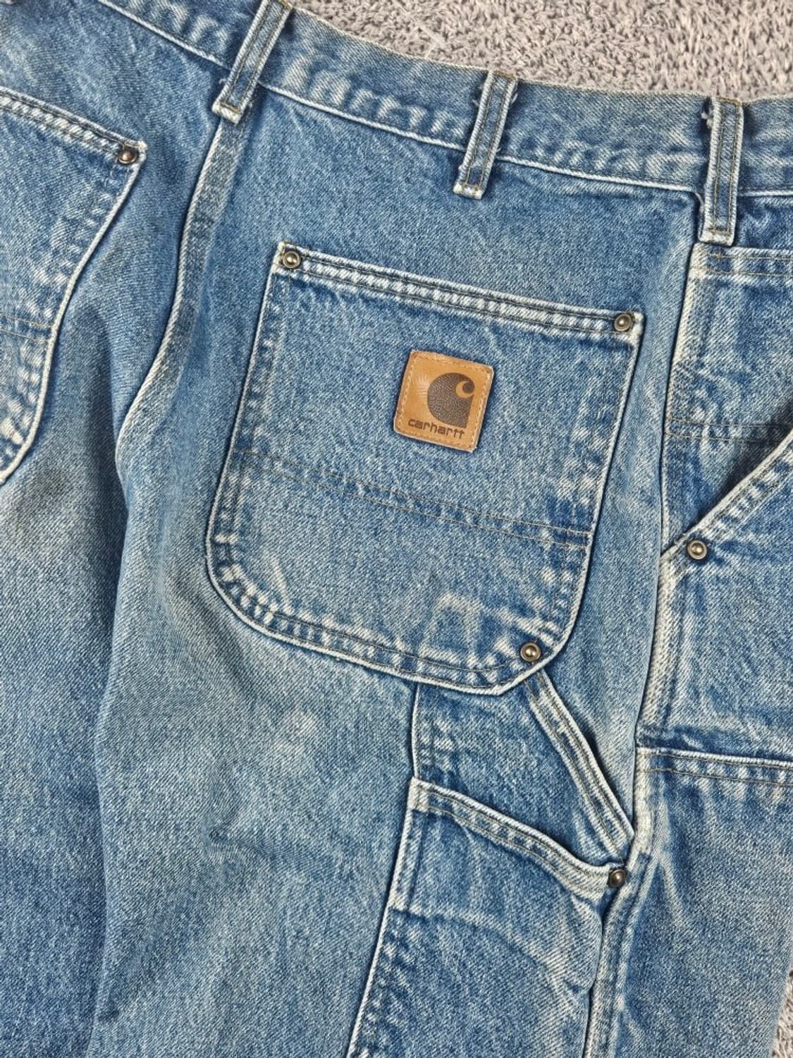 칼하트 데님 더블니 카펜터 워크 팬츠 ( 32X30 ) / 11295 상품이미지8