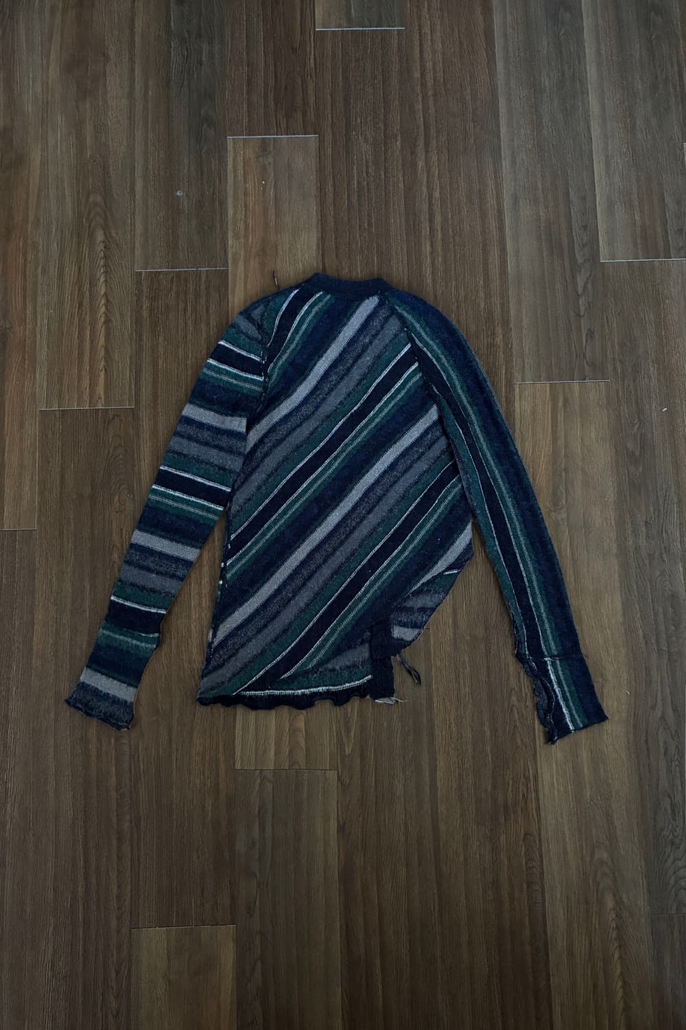 Perverze Stripe Knit Cardigan 상품이미지6
