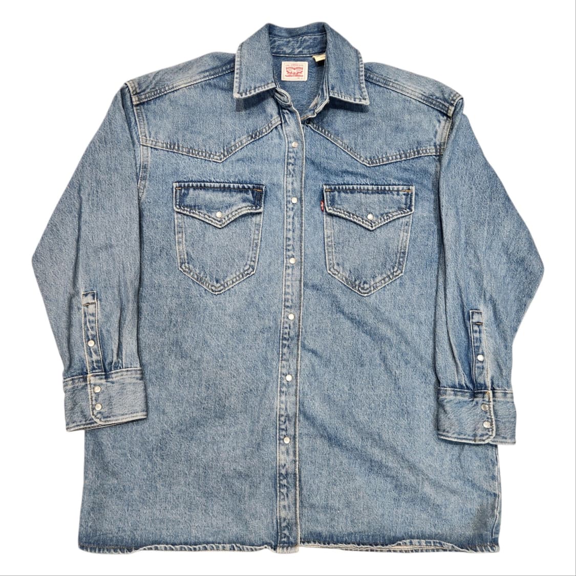 Levi’s 연청 웨스턴 데님 셔츠 (S) 상품이미지1