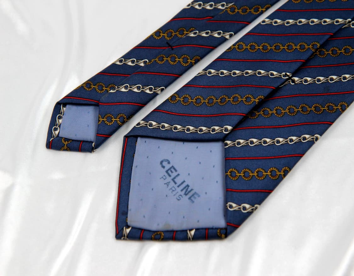 셀린느 8.5m A등급 남자 명품 넥타이 CELINE 2% 할인 상품이미지4