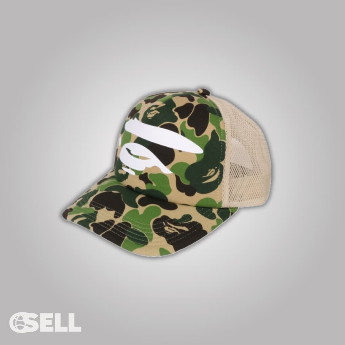 베이프 카모 메쉬 캡 그린 상품이미지1