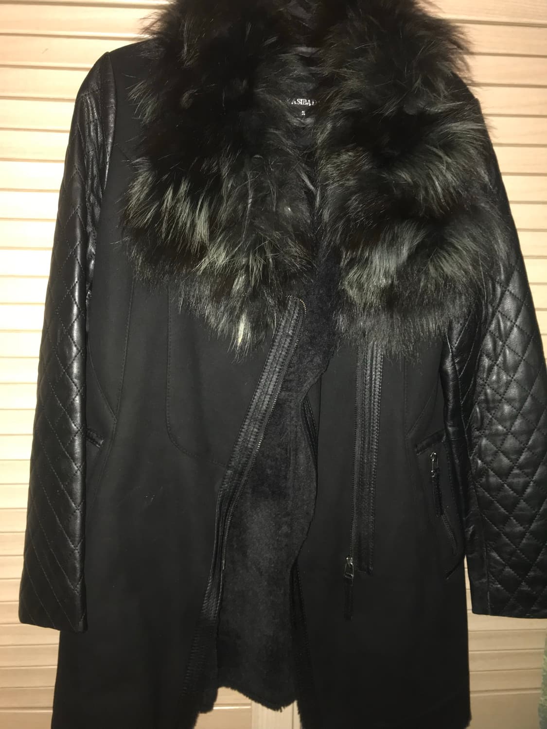 빈티지 퀄팅 퍼 코트 상품이미지1