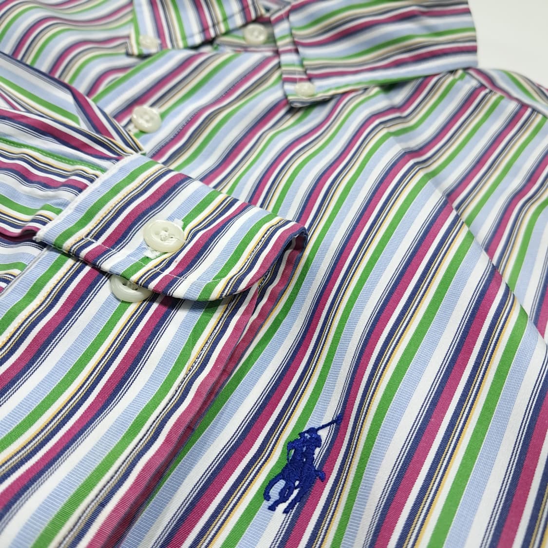 CL951 XL 폴로 00s 올드스쿨 클래식핏 멀티 스트라이프 셔츠 상품이미지4