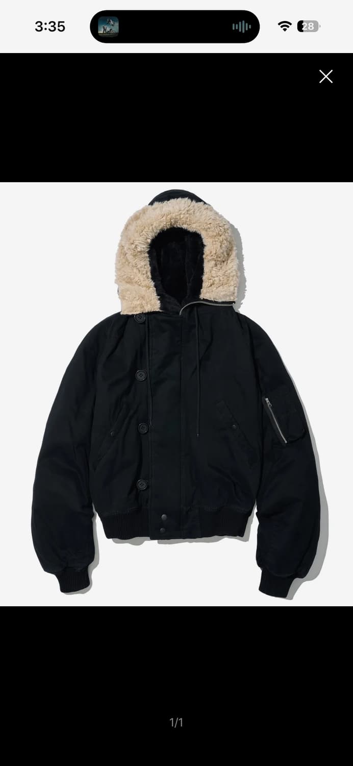 파르티멘토 3M 신슐레이트 N2B 숏 파카 블랙 상품이미지1