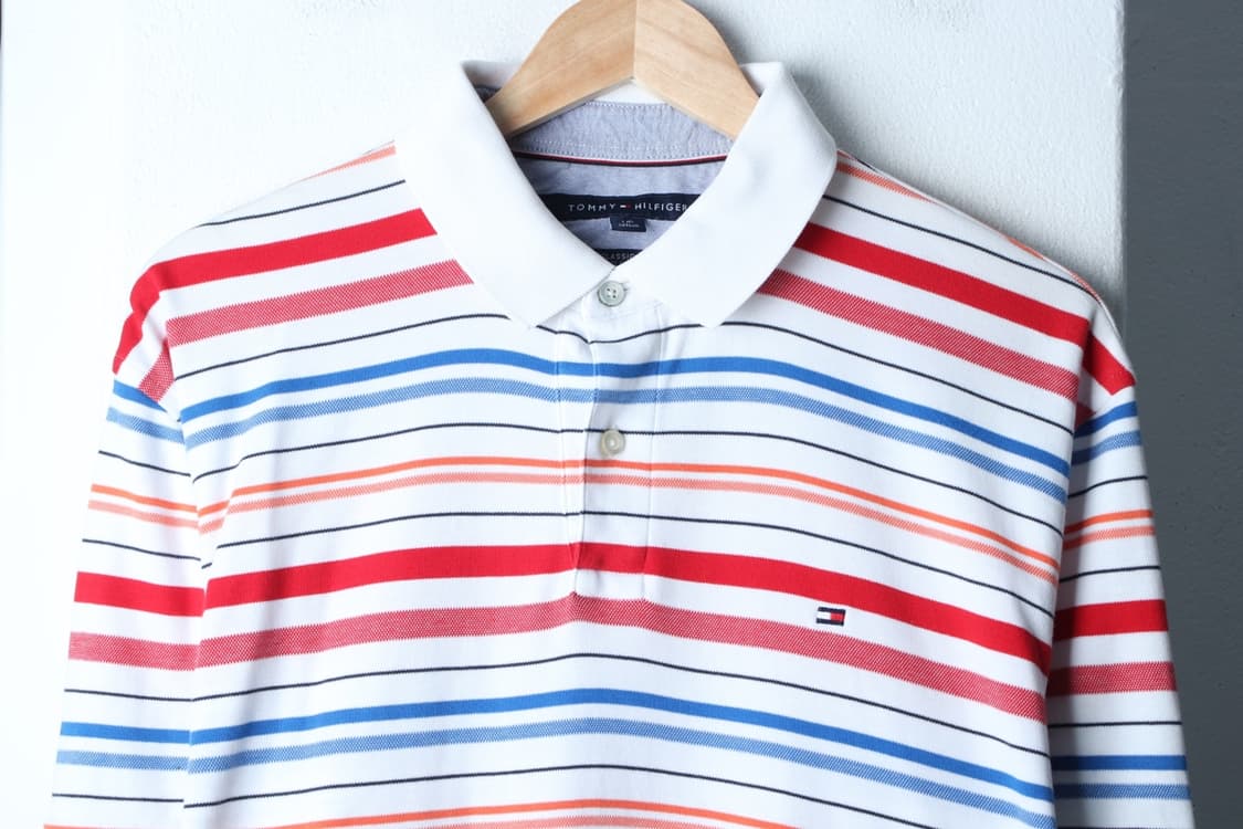 (L-2XL) 타미힐피거 반팔 카라 티셔츠 빅사이즈 올드스쿨-H30287 상품이미지3