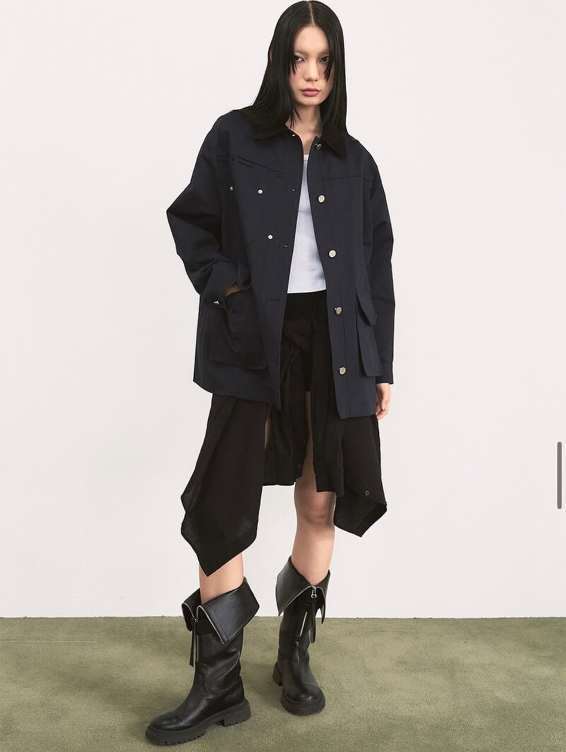 시스에이 라인 헌팅 워크 자켓 [navy] 상품이미지1