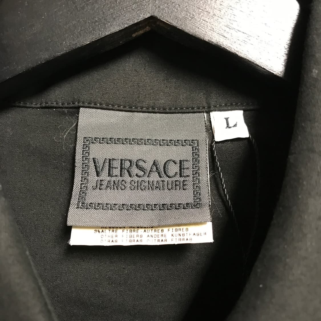 베르사체 슬리브리스 셔츠 블랙 L(W) 상품이미지4
