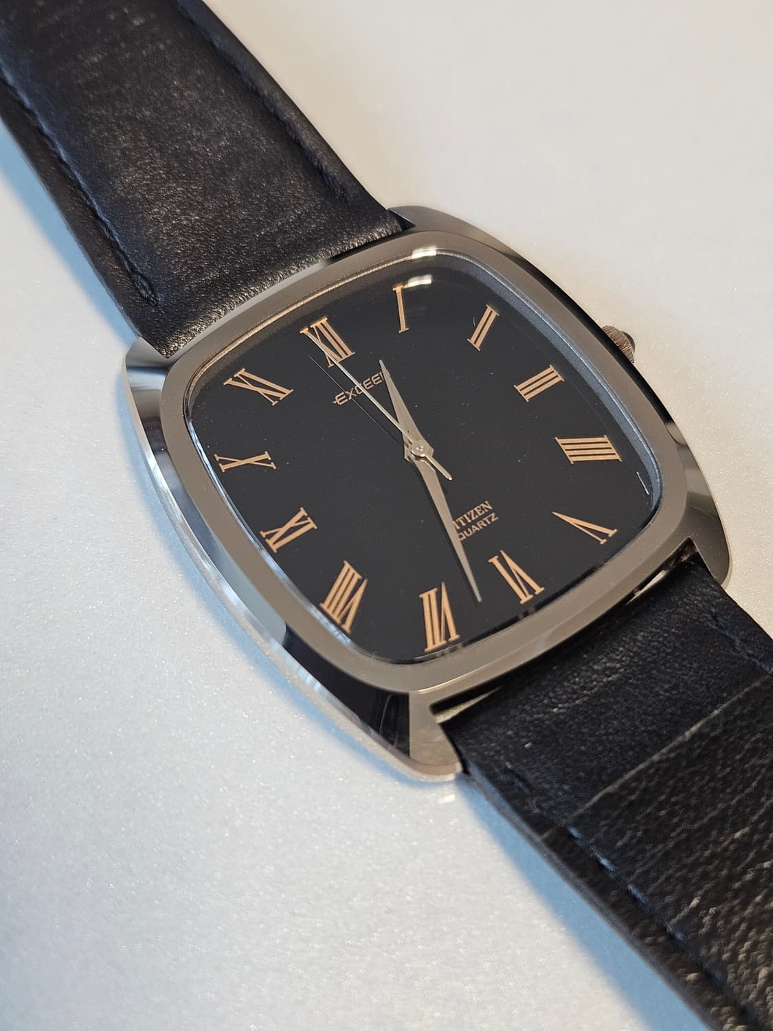시티즌 익시드 빈티지 가죽 드레스 시계 상품이미지1