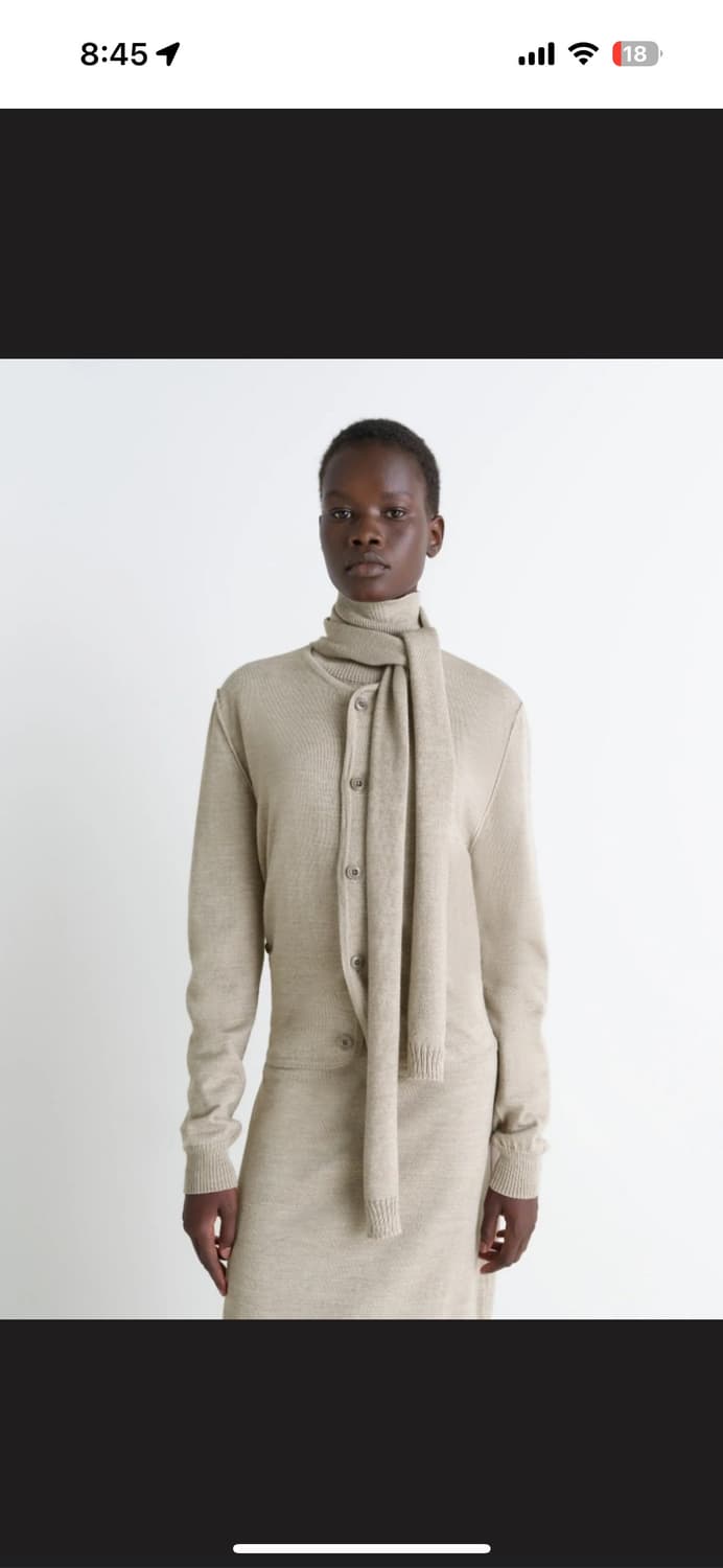 르메르 트위스트 스카프 가디건 상품이미지8