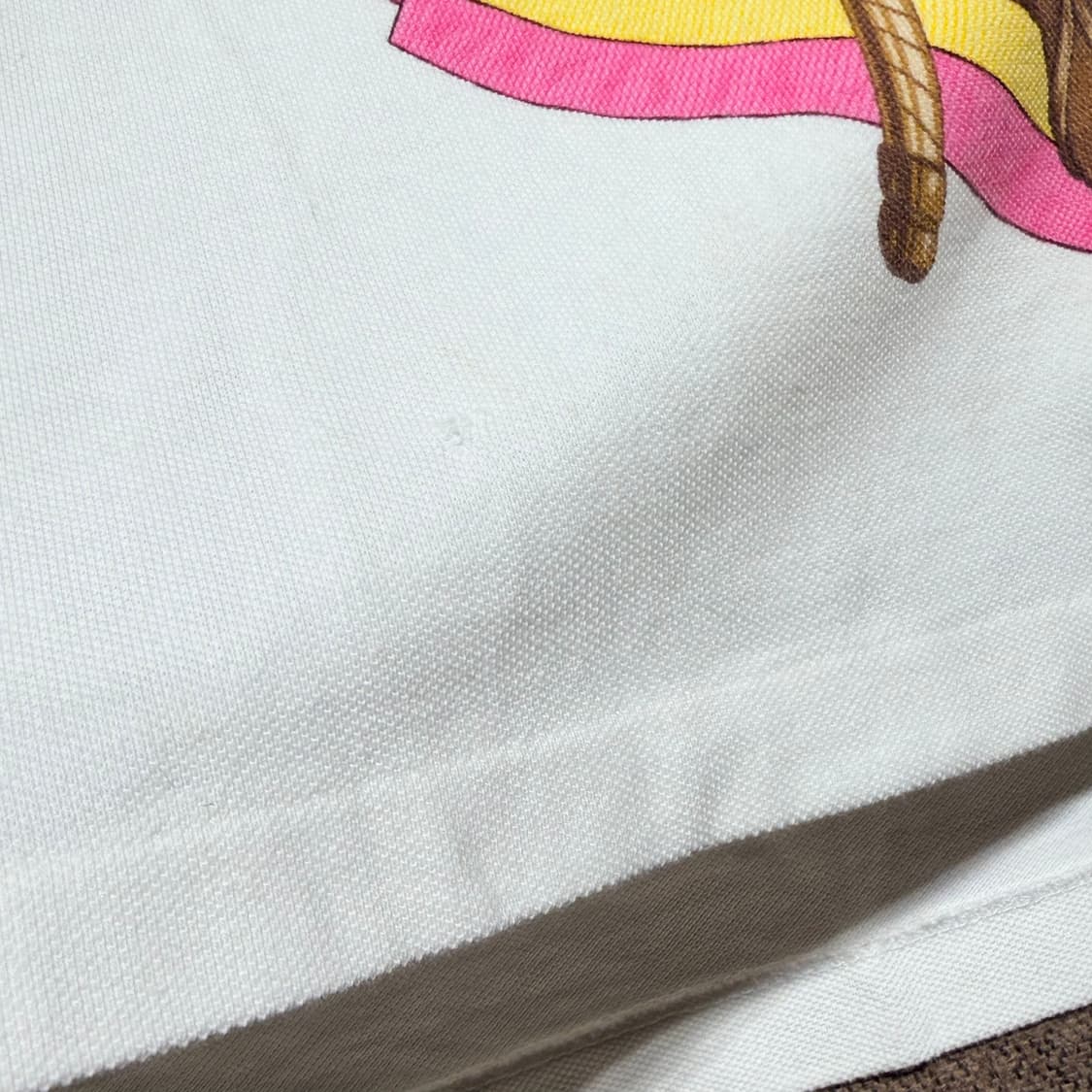 폴로랄프로렌 여성 스키니핏 벨트 드로잉 반팔 카라티 M 상품이미지4