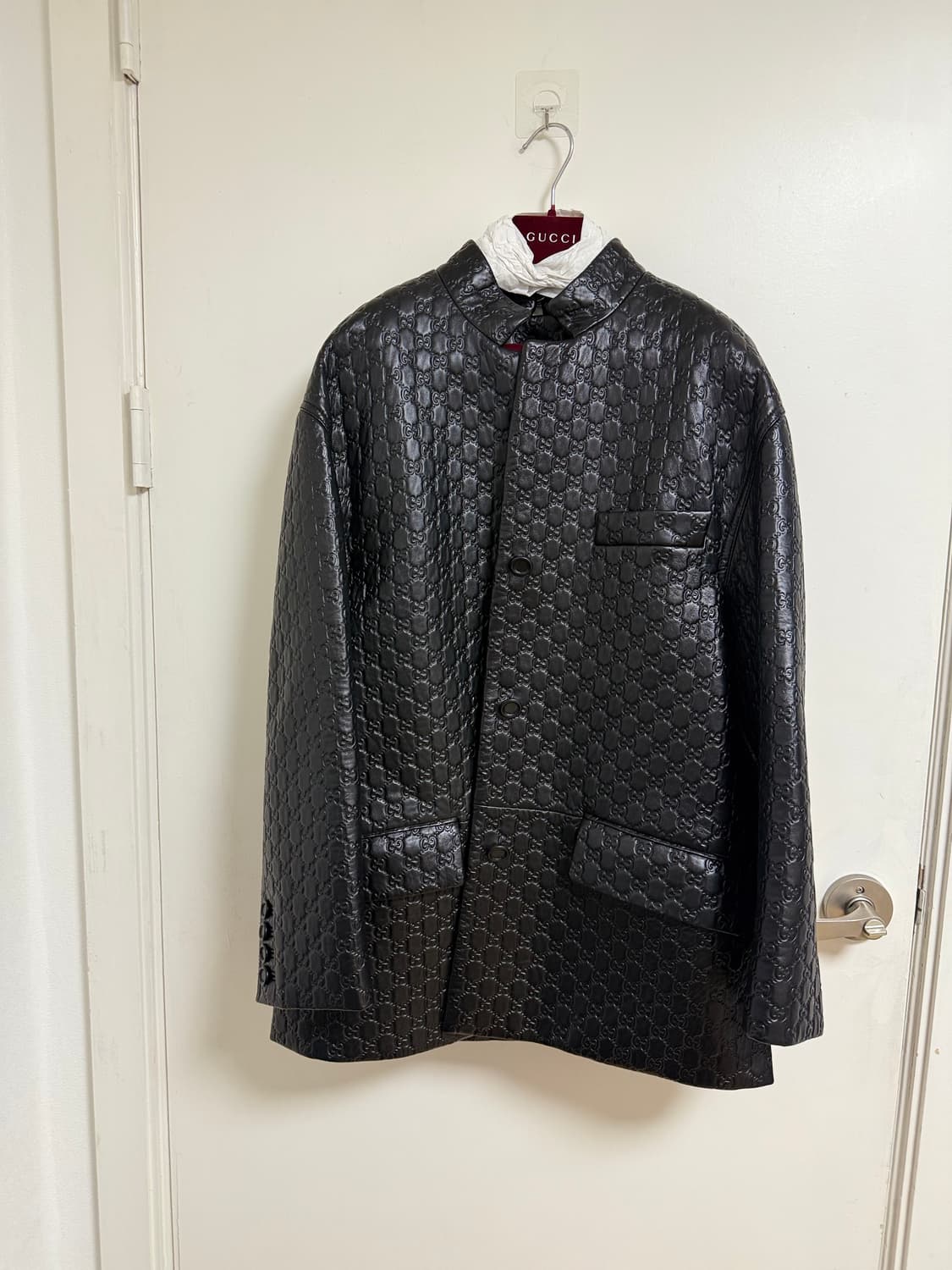 구찌 램스킨 GG 엠보 디테일 자켓 IT40 해 상품이미지1