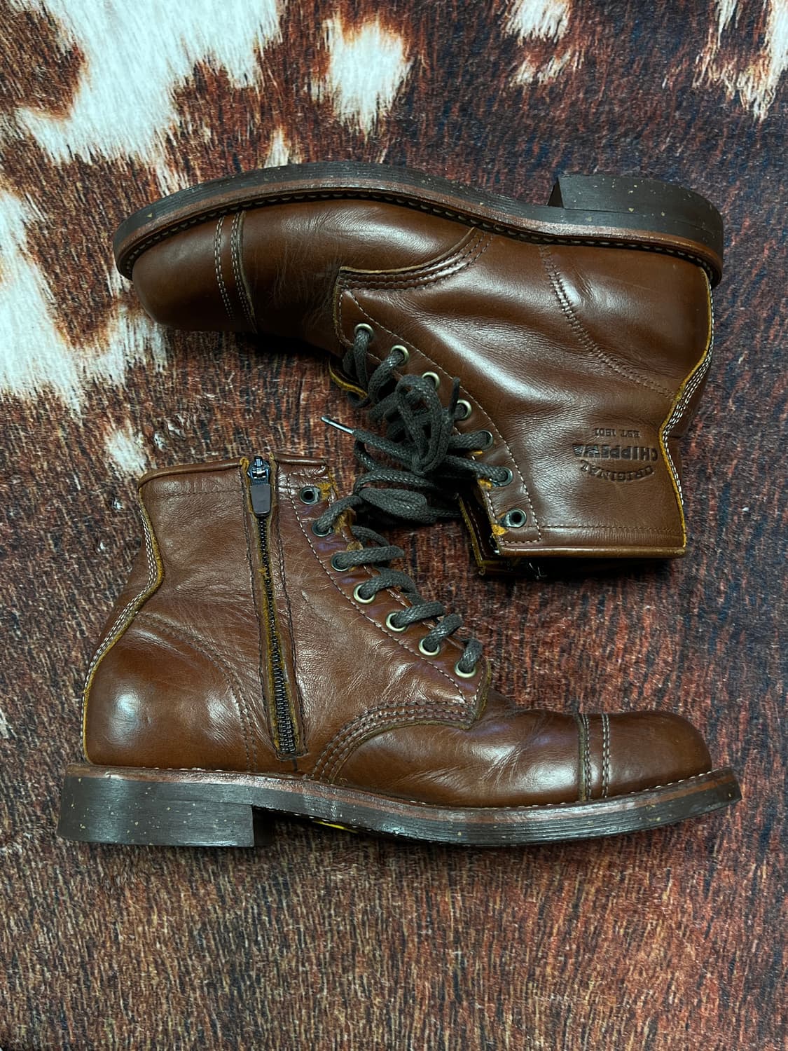 [250] 치페와 1901M32 서비스 부츠 브라운 상품이미지3