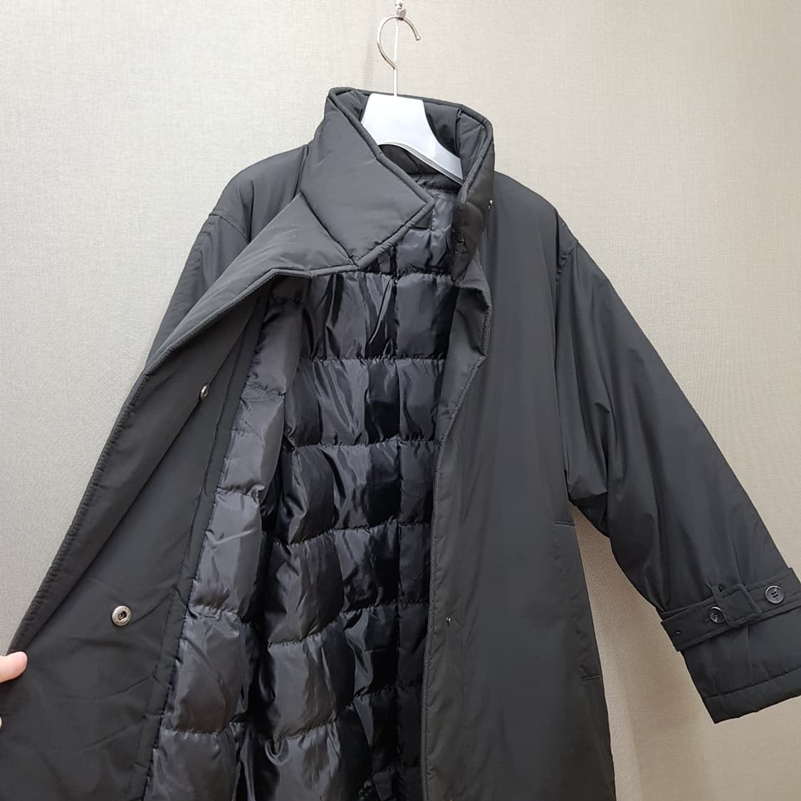 베라왕 2022 벨티드 구스다운 트렌치 롱코트 66사이즈 상품이미지4