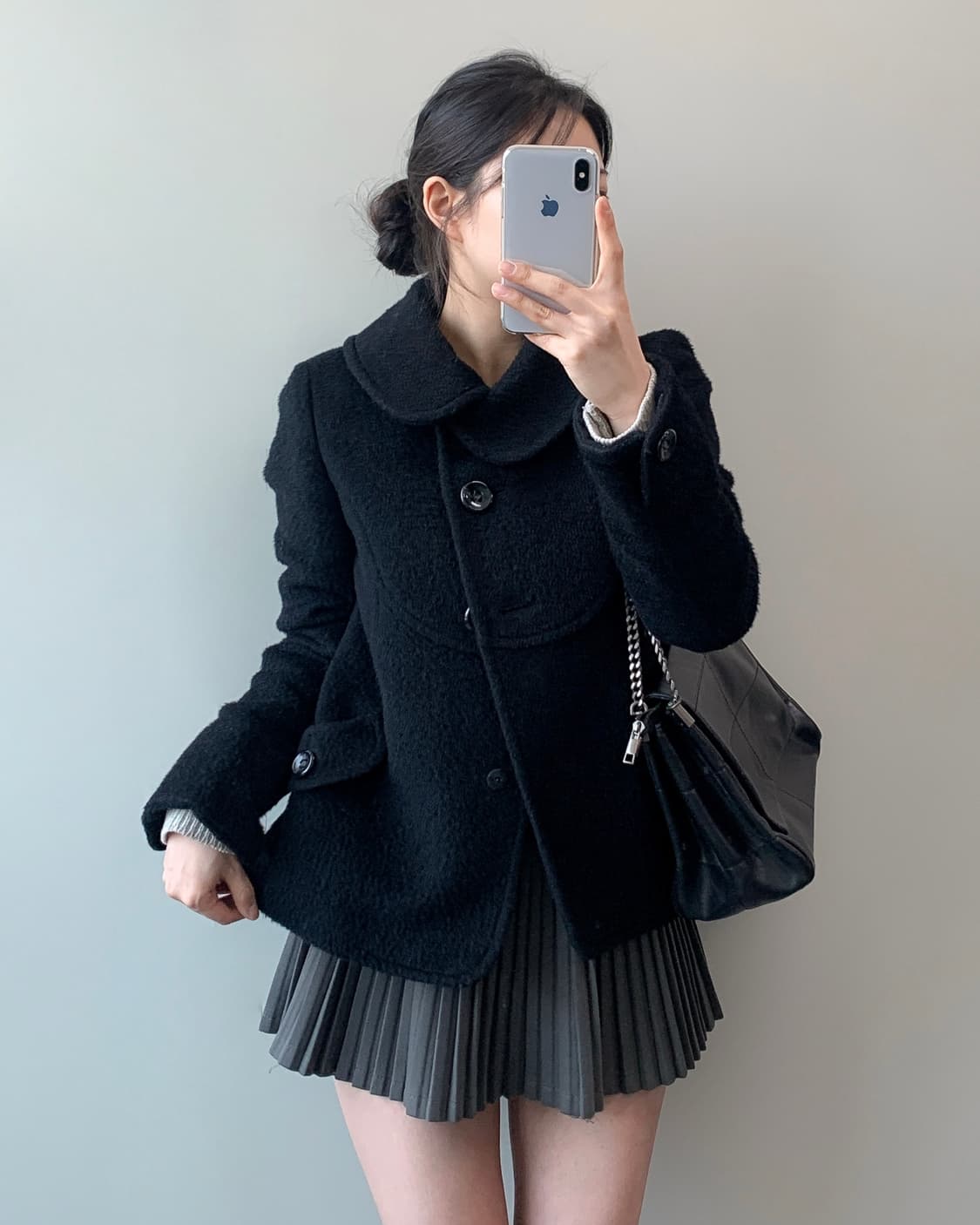 빈티지 울 알파카 숏 코트  상품이미지3