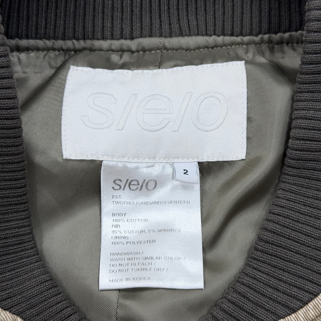 SEO 에스이오 워시드 코튼 MA-1 봄버 자켓 2 상품이미지5