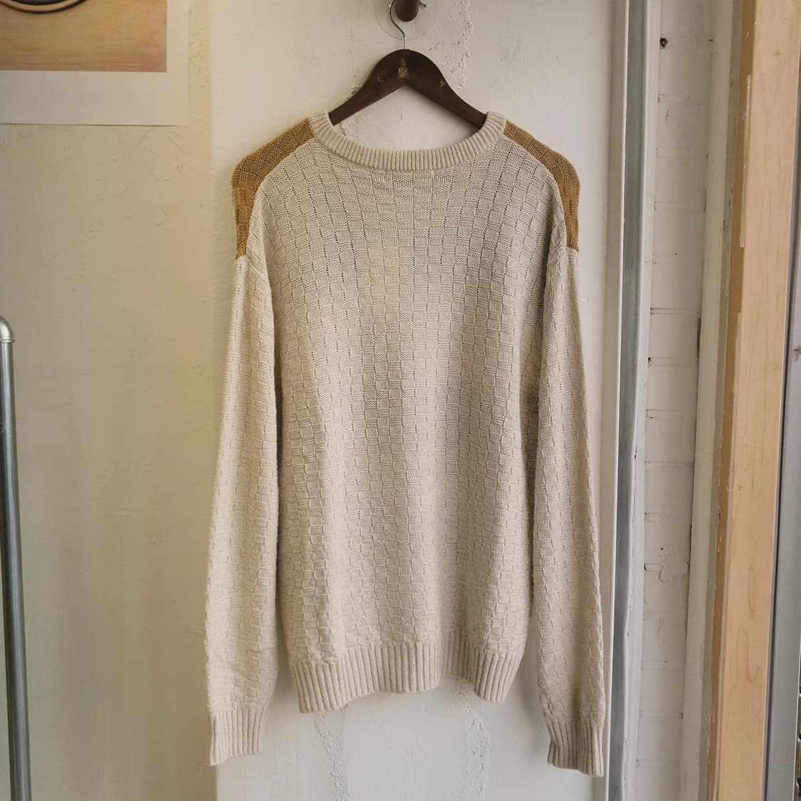 Lindbergh 스트라이프 와플 봄니트 상품이미지6