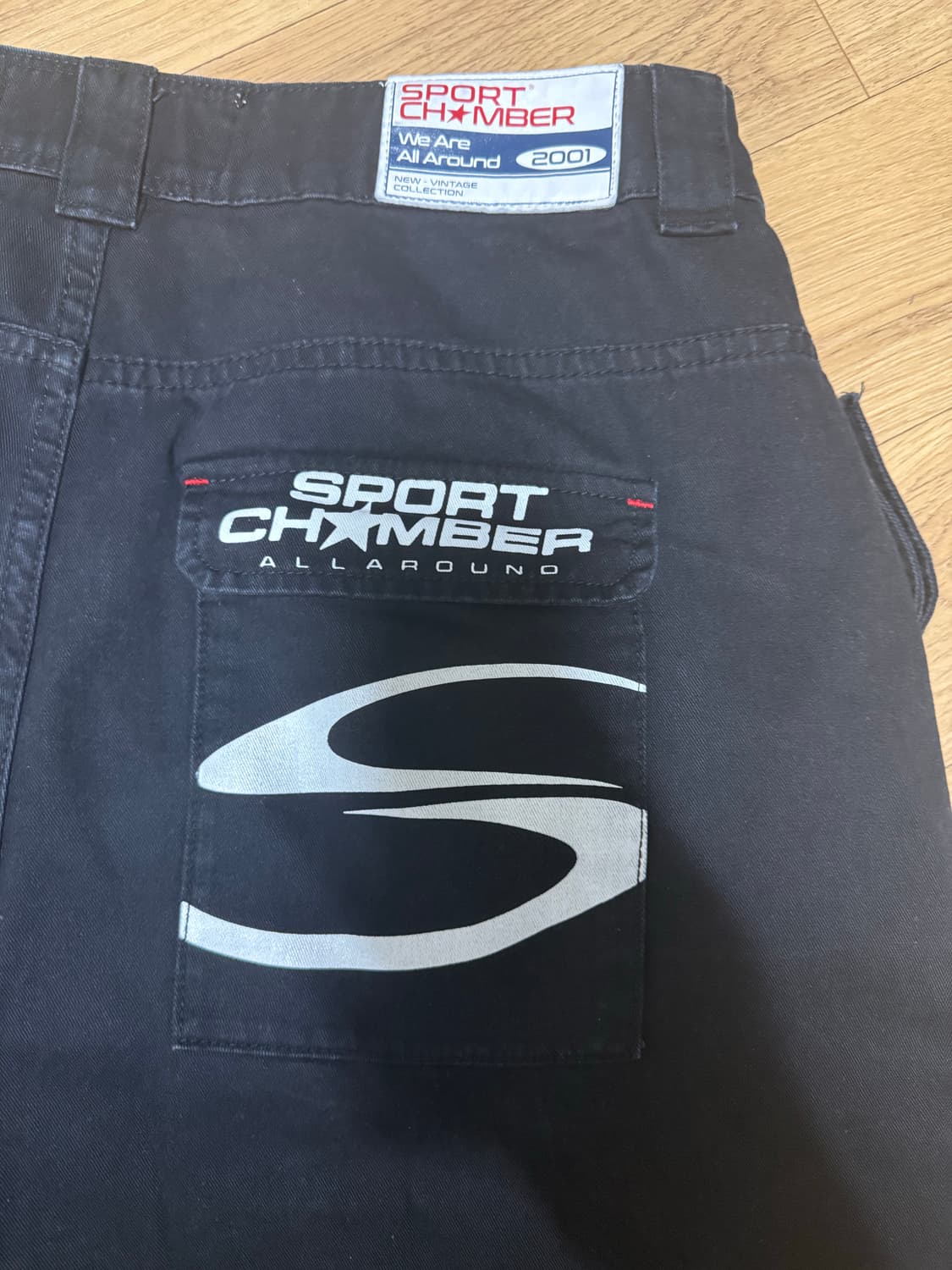 스포츠챔버x코카콜라 카고 팬츠 블랙 상품이미지3