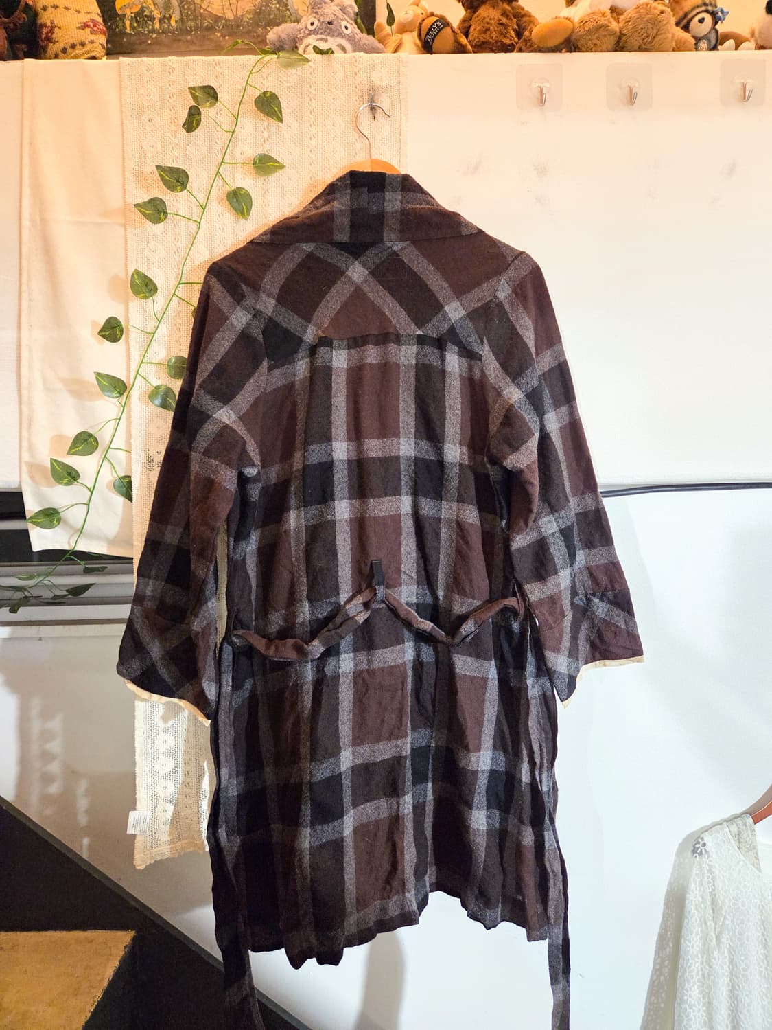 사이드포켓 체크 원피스 상품이미지4