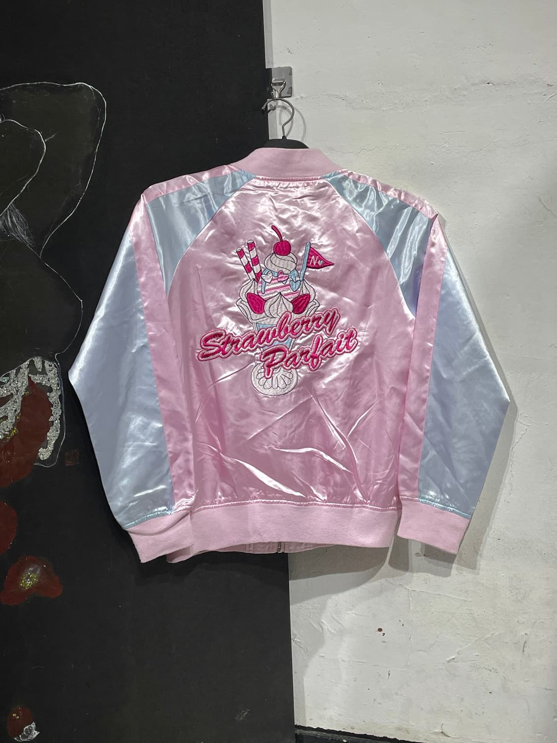 JPN 일본빈티지 y2k 핑크 스카잔 빅로고 갸루 스카쟌 M 상품이미지4