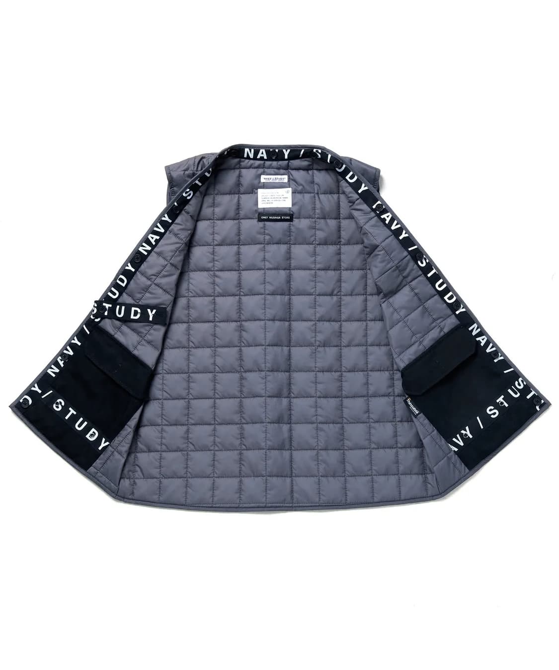 (L) 디스이즈네버댓 <NAVY / STUDY> MC 파카 코트 블랙 상품이미지3