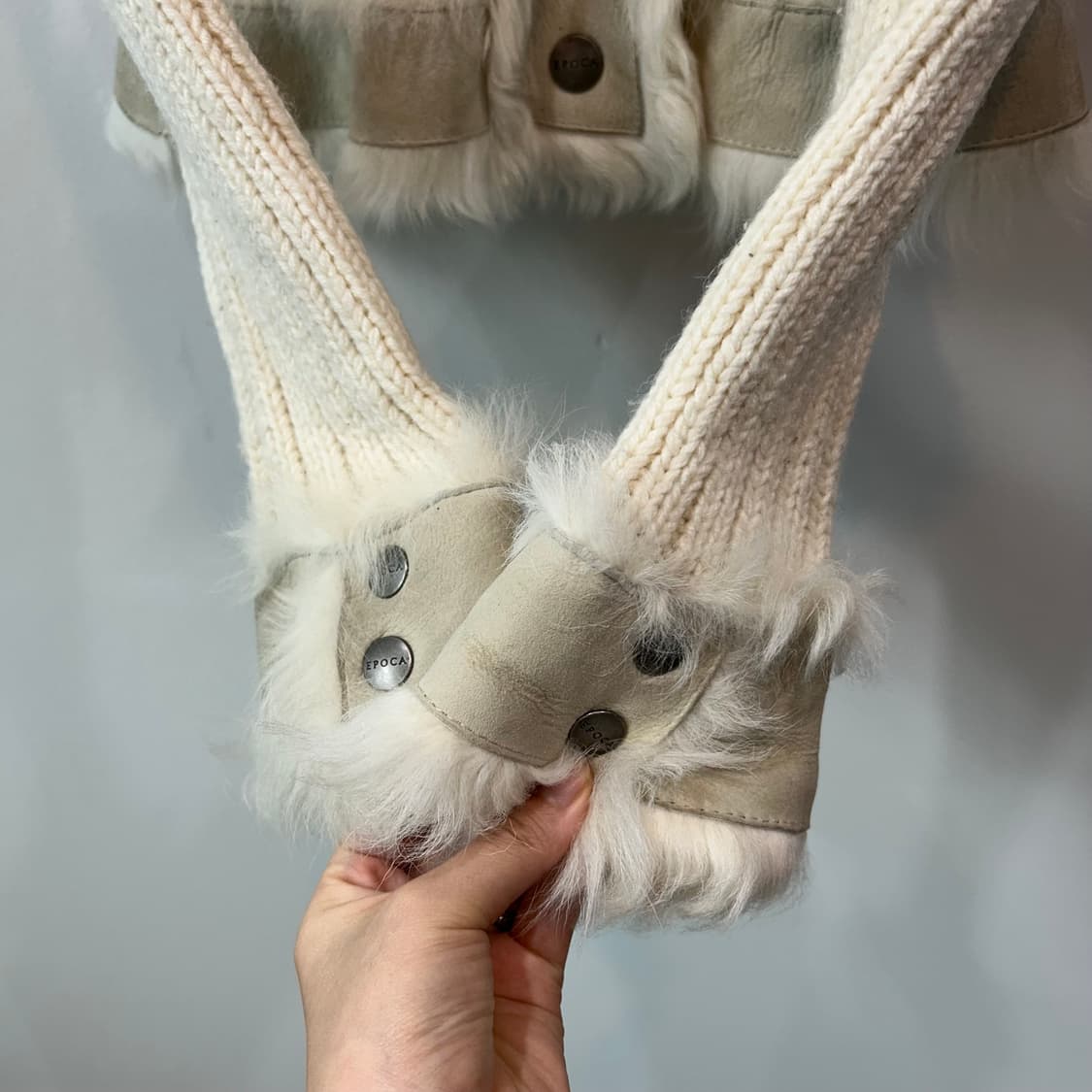 Epoca 퍼 트리밍 가디건 상품이미지7