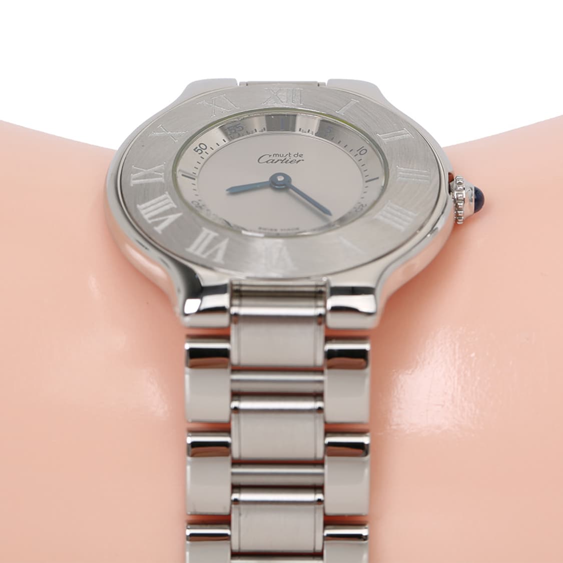 까르띠에 머스트 21C 21세기 시계 미듐 스틸 워치 1330 상품이미지10