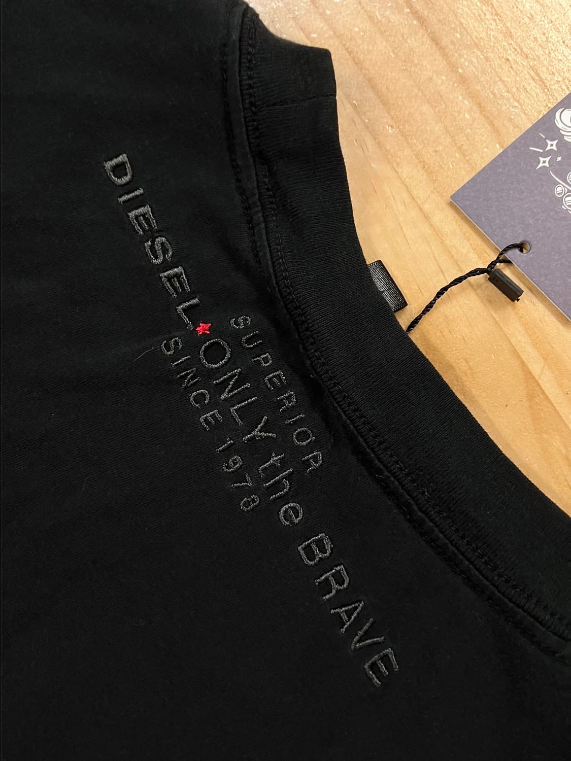 디젤 자수 반팔 티셔츠 블랙 #csz3870 상품이미지4