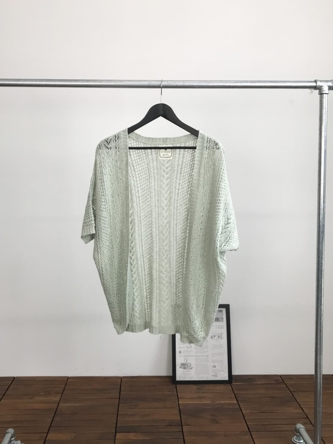 Jpn mint Acrylic Cardigans 상품이미지3