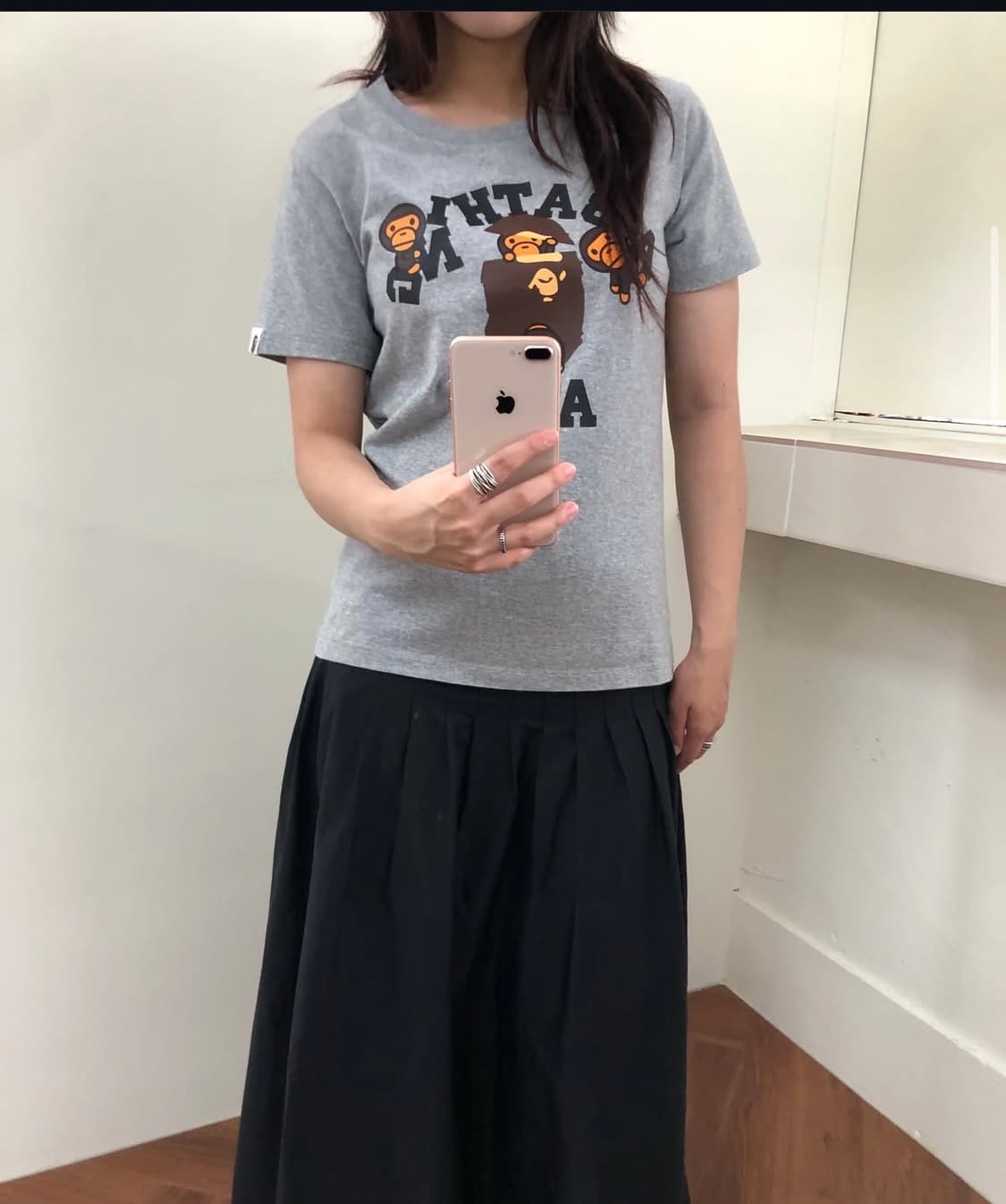 딱붙핏) 베이비마일로 반팔 티셔츠 상품이미지1